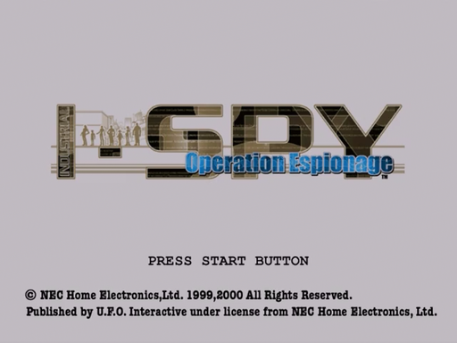 Industrial Spy Operation Espionage title screen for Sega Dreamcast